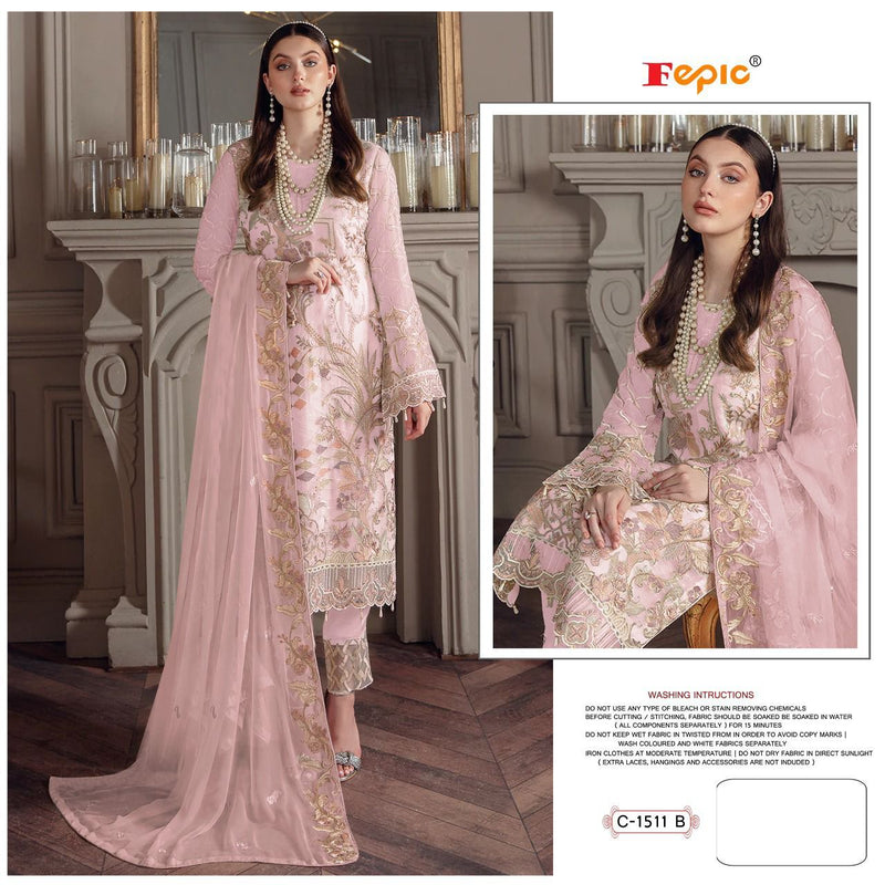 Fepic Rosemeen C 1511 B Georgette With Heavy Embroidery Work Stylish Designer Pakistani Salwar Kameez
