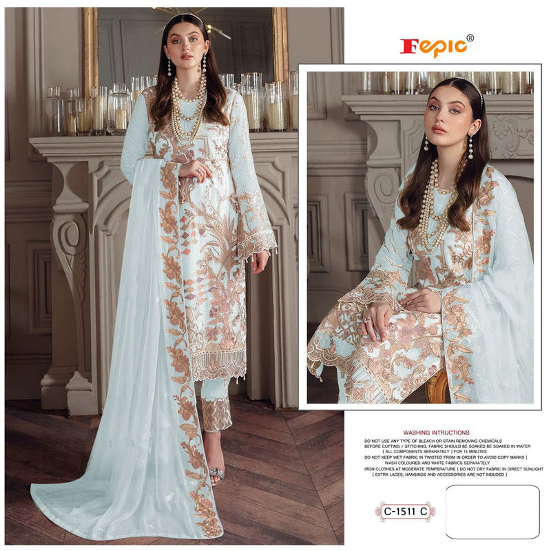 Fepic Rosemeen C 1511 C Georgette With Heavy Embroidery Work Stylish Designer Pakistani Salwar Kameez
