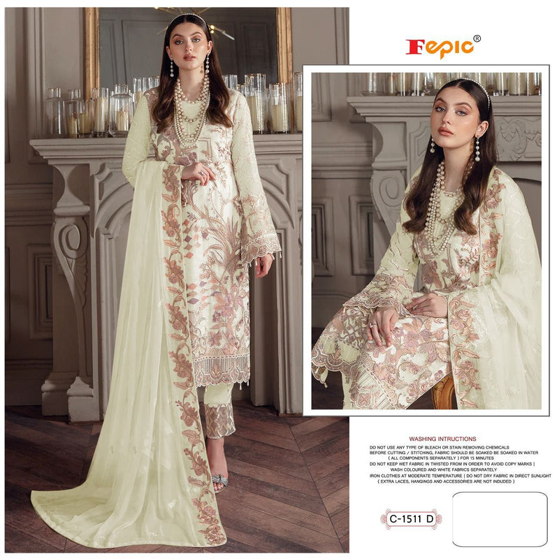 Fepic Rosemeen C 1511 D Georgette With Heavy Embroidery Work Stylish Designer Pakistani Salwar Kameez