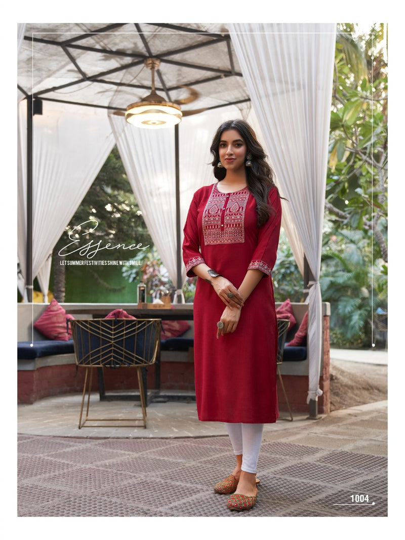 Colourpix Candy Crush Rayon With Beautiful Work Stylish Designer Casual Wear Fancy Kurti