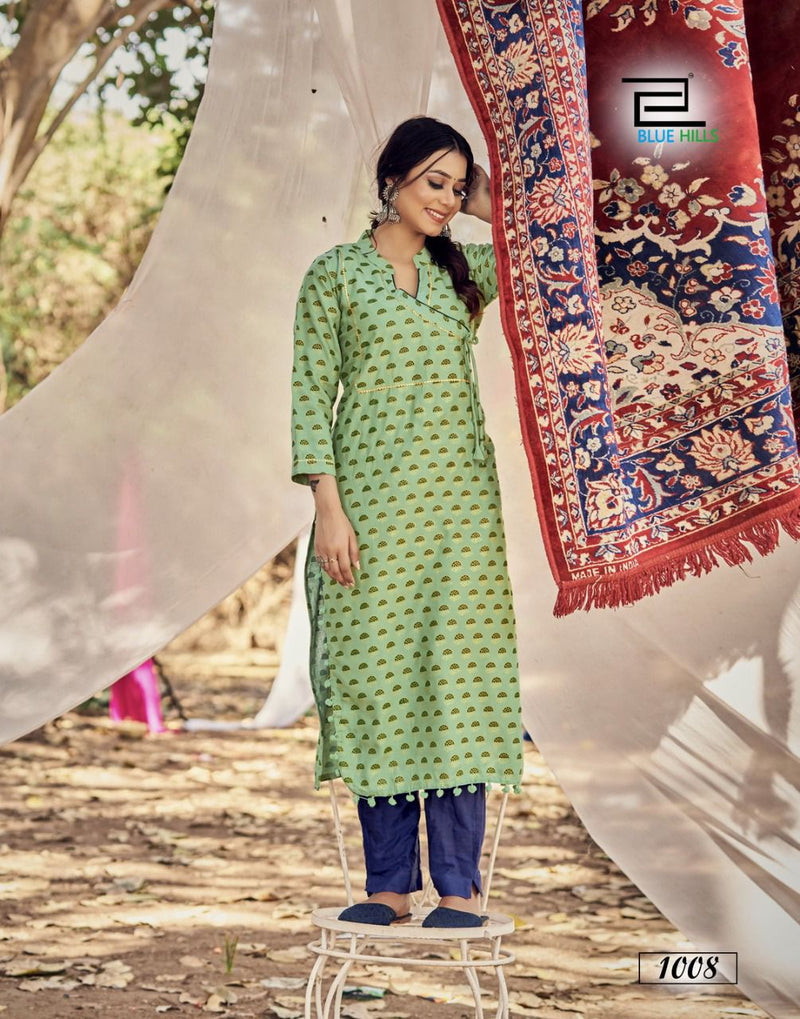 Blue Hills Candy Vol 1 Rayon Fancy Printed Casual Wear Kurtis