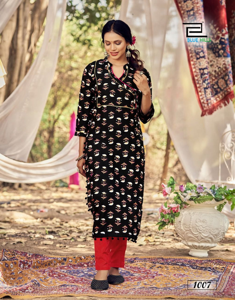 Blue Hills Candy Vol 1 Rayon Fancy Printed Casual Wear Kurtis