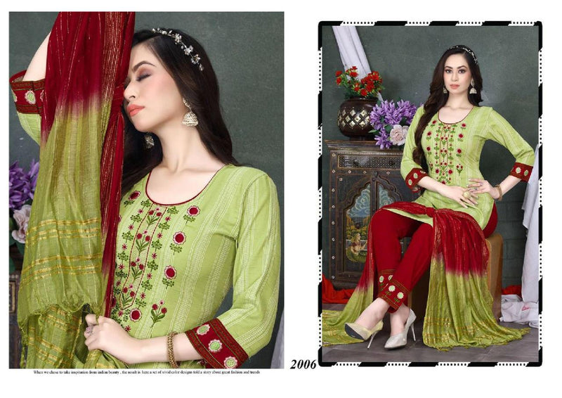 Riya Celebration Vol 1 Rayon With Embroidery Work stylish Designer Festive Wear Fancy Kurti