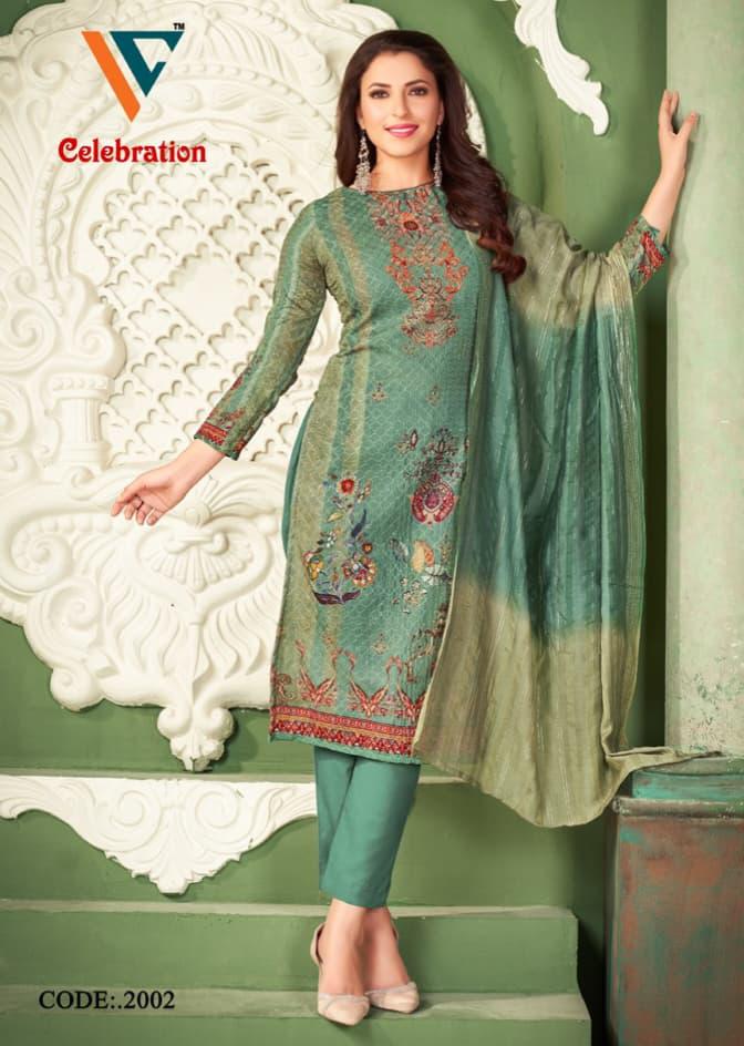 Vandana Celebration Vol 2 Cotton Digital Print Sequence Work Printed Designer Salwar Kameez