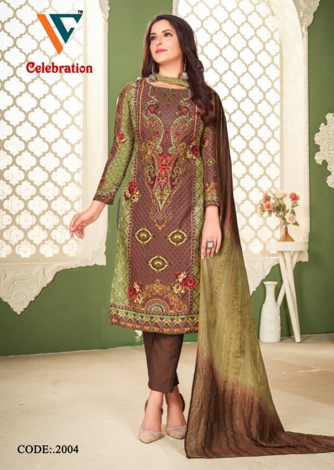 Vandana Celebration Vol 2 Cotton Digital Print Sequence Work Printed Designer Salwar Kameez
