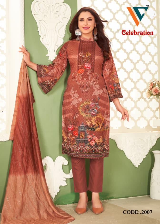 Vandana Celebration Vol 2 Cotton Digital Print Sequence Work Printed Designer Salwar Kameez