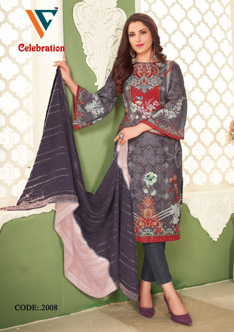 Vandana Celebration Vol 2 Cotton Digital Print Sequence Work Printed Designer Salwar Kameez