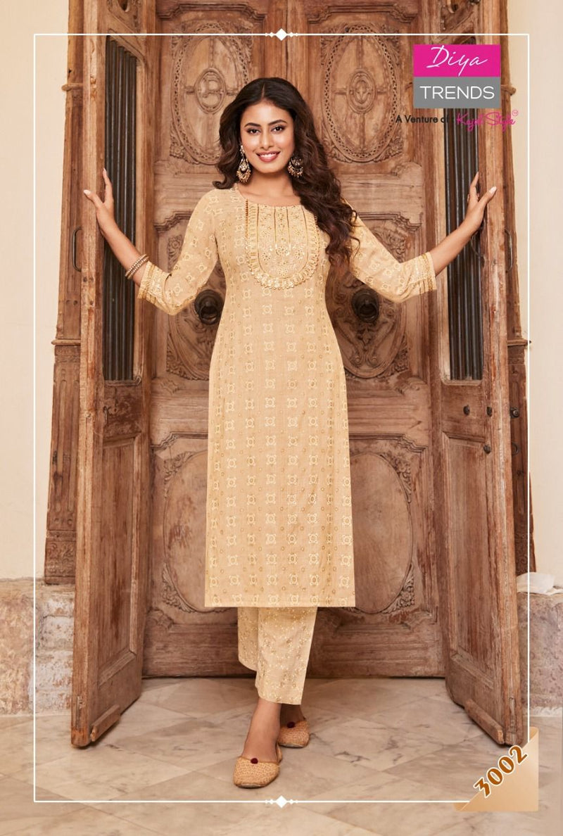 Diya Trends Celebration Vol 3 Rayon With Printed & Embroidery Work Stylish Designer Casual Wear Kurti