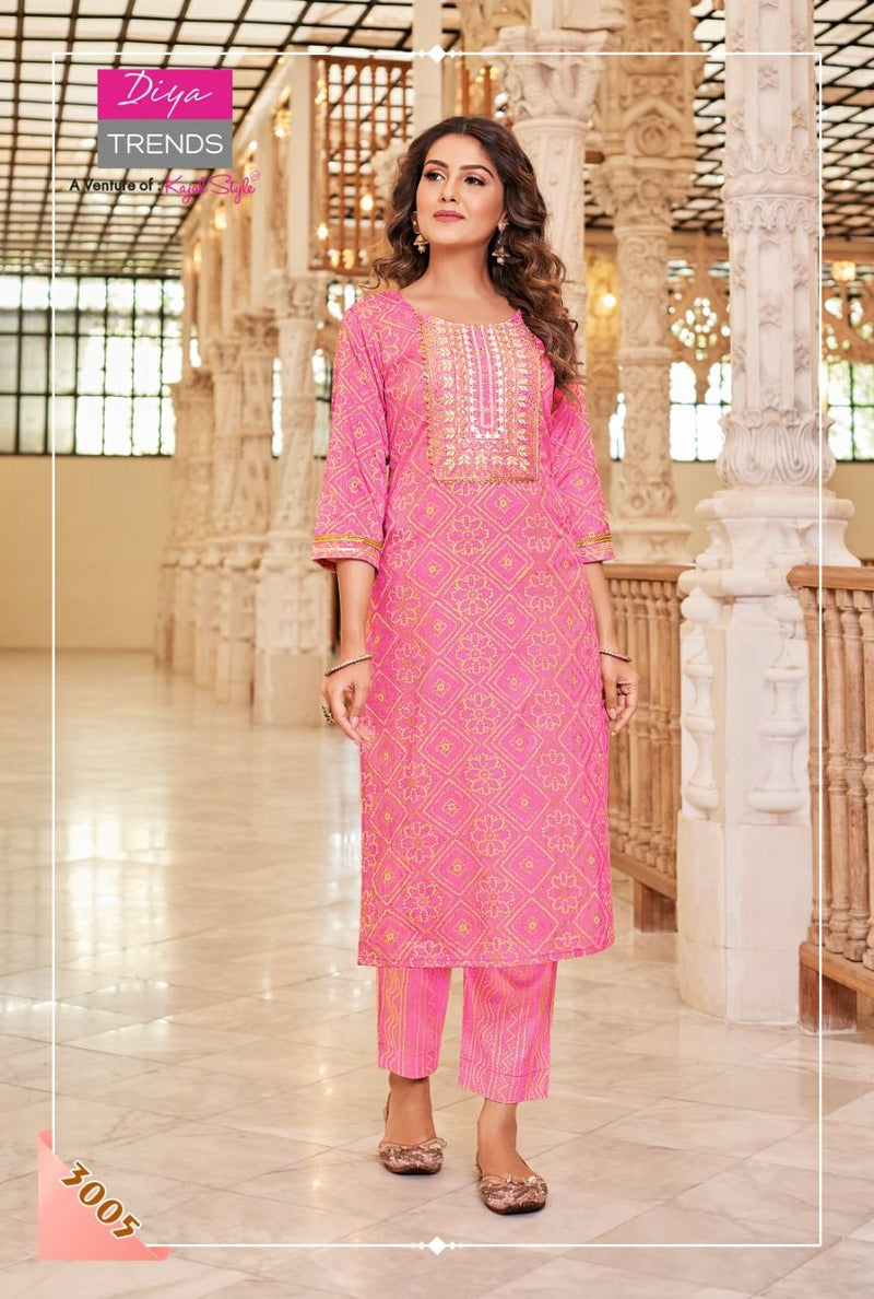 Diya Trends Celebration Vol 3 Rayon With Printed & Embroidery Work Stylish Designer Casual Wear Kurti