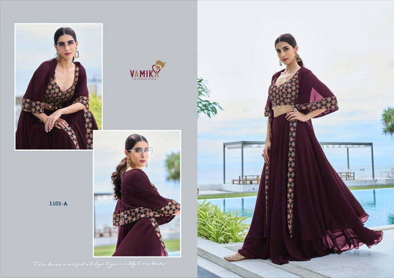 Vamika Celebrity Fancy With Beautiful Heavy Work Stylish Designer Party Wear Long Kurti