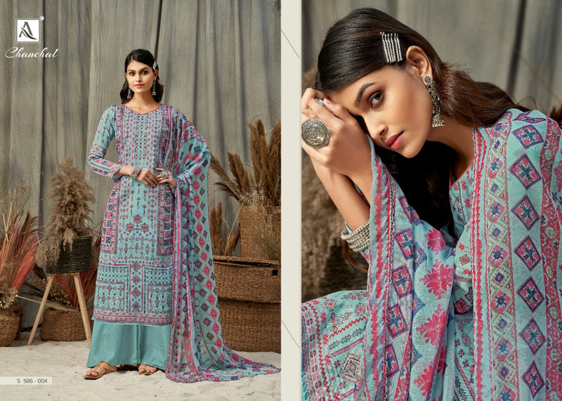 Alok Suit Chanchal Jam Digital Print Party Wear Salwar Kameez