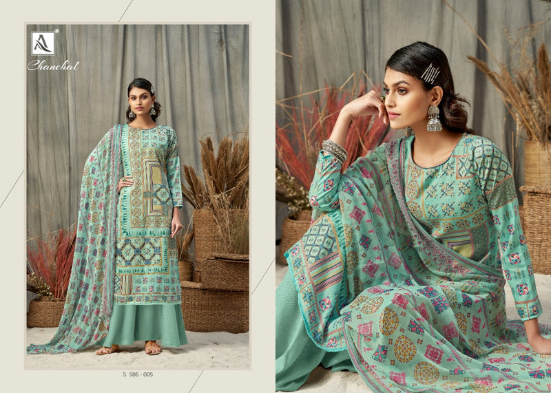 Alok Suit Chanchal Jam Digital Print Party Wear Salwar Kameez