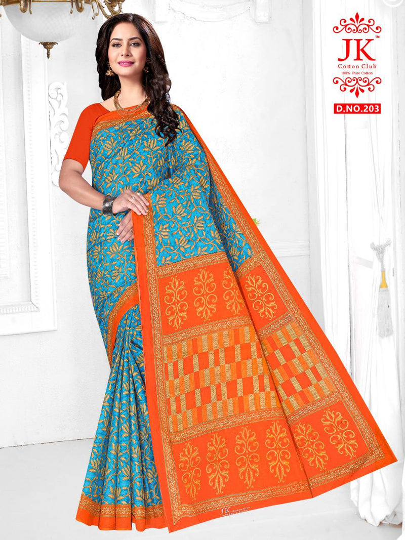 JK Cotton Club Chandan Vol 2 Pure Cotton Saress