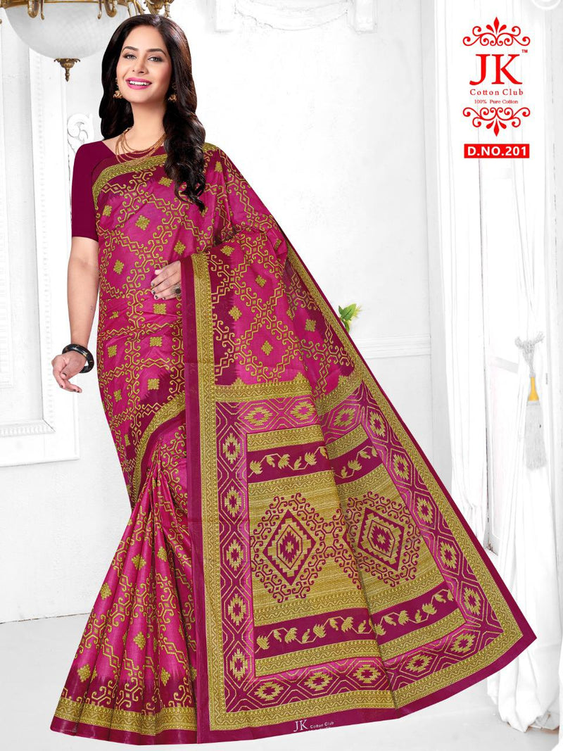 JK Cotton Club Chandan Vol 2 Pure Cotton Saress