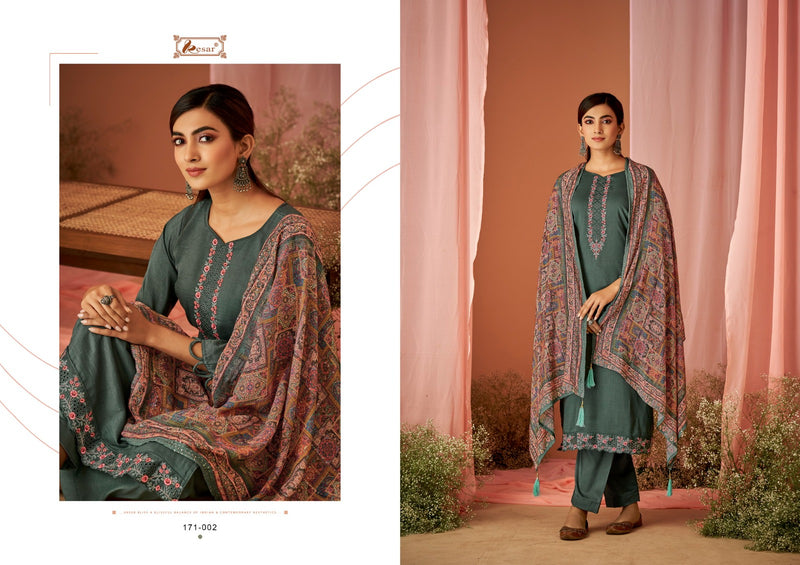 Kesar Chandani Vicose Muslin Cotton Boring Embroidery Neck Daman Scalping Work Fancy Designer Printed Salwar Suit