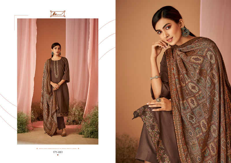 Kesar Chandani Vicose Muslin Cotton Boring Embroidery Neck Daman Scalping Work Fancy Designer Printed Salwar Suit