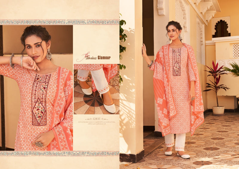 Kalaroop Kajree Fashion Channel Vol 2 Cambric Cotton Party Wear Kurtis with Set of Dupatta & Bottom