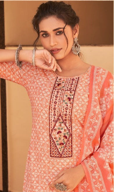 Kalaroop Kajree Fashion Channel Vol 2 Cambric Cotton Party Wear Kurtis with Set of Dupatta & Bottom