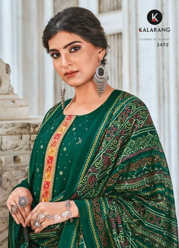 Kalarang Fashion Charmi Viscose Upada Silk Fancy Stylish Party Wear Salwar Suits