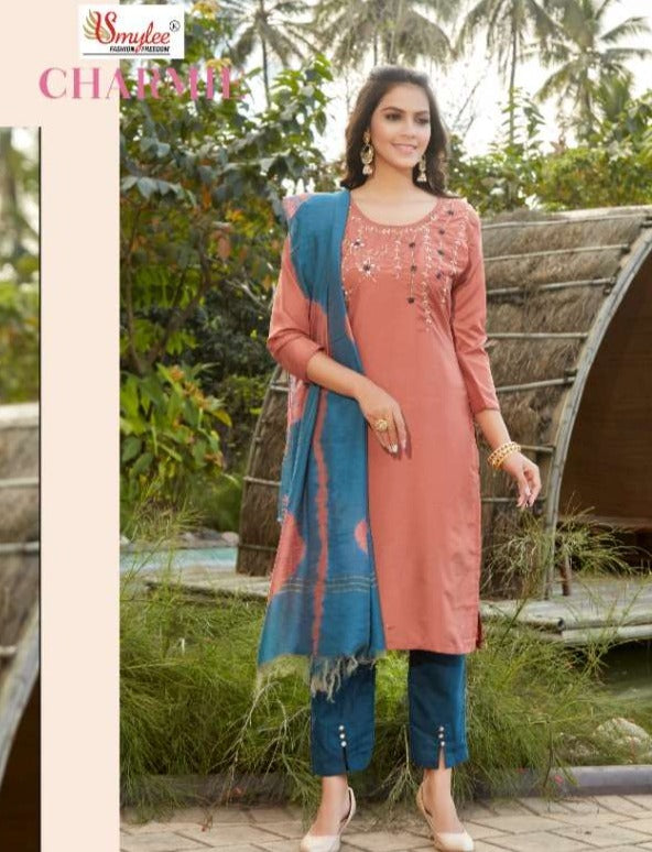 Smylee Fashion Charmie Silk Stylish Designer Wear Kurti