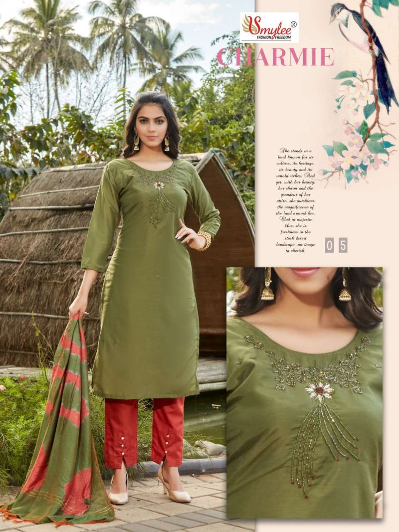 Smylee Fashion Charmie Silk Stylish Designer Wear Kurti