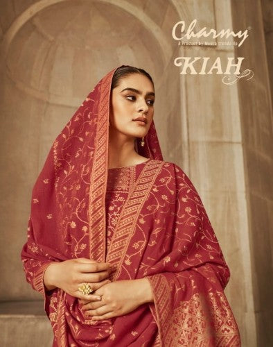 Zisa Charmy Kiah Cotton Fancy Embroidery Work Designer Partywear Salwar Kameez
