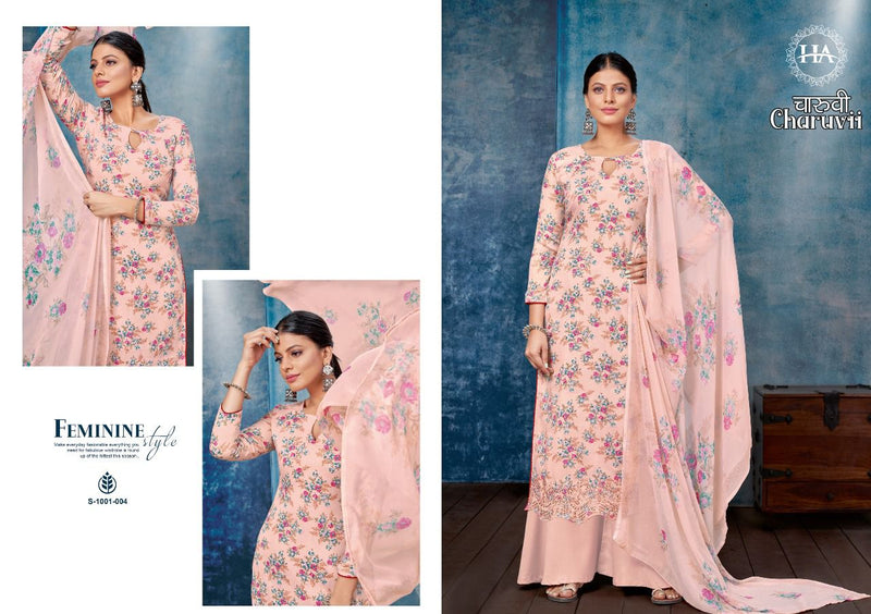Harshit Fashion Charuvi Jam Cotton With Printed Work Stylish Designer Attractive Look Salwar Kameez