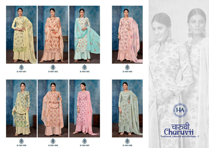 Harshit Fashion Charuvi Jam Cotton With Printed Work Stylish Designer Attractive Look Salwar Kameez
