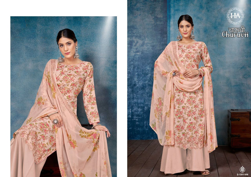 Harshit Fashion Charuvi Jam Cotton With Printed Work Stylish Designer Attractive Look Salwar Kameez