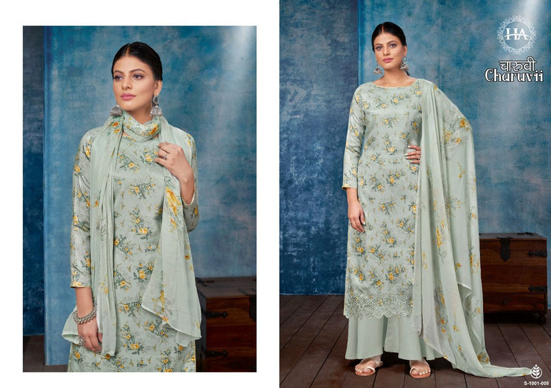 Harshit Fashion Charuvi Jam Cotton With Printed Work Stylish Designer Attractive Look Salwar Kameez