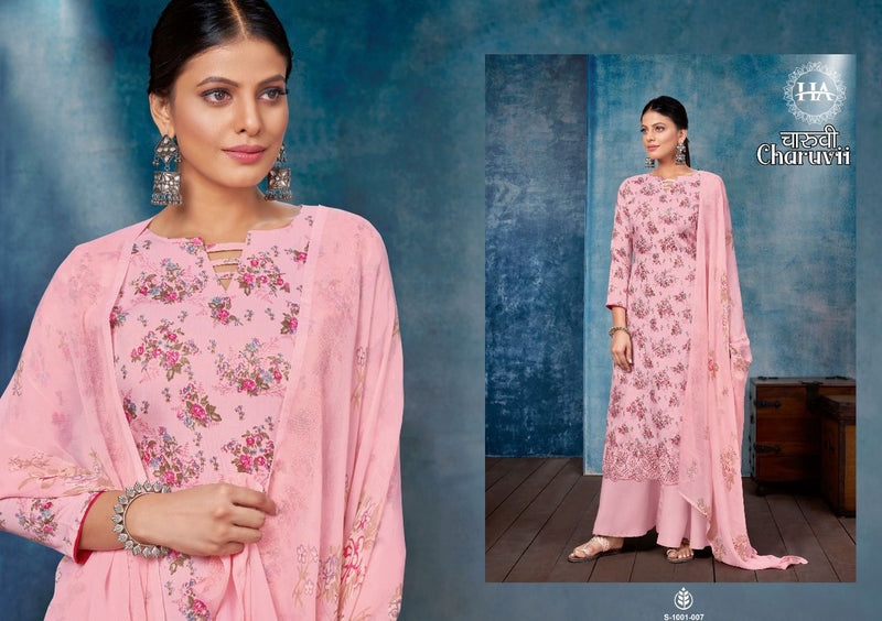 Harshit Fashion Charuvi Jam Cotton With Printed Work Stylish Designer Attractive Look Salwar Kameez