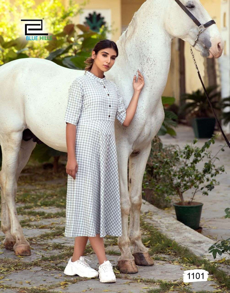 Blue Hills Checkmate Vol 10 Rayon Stylish Kurti Collection