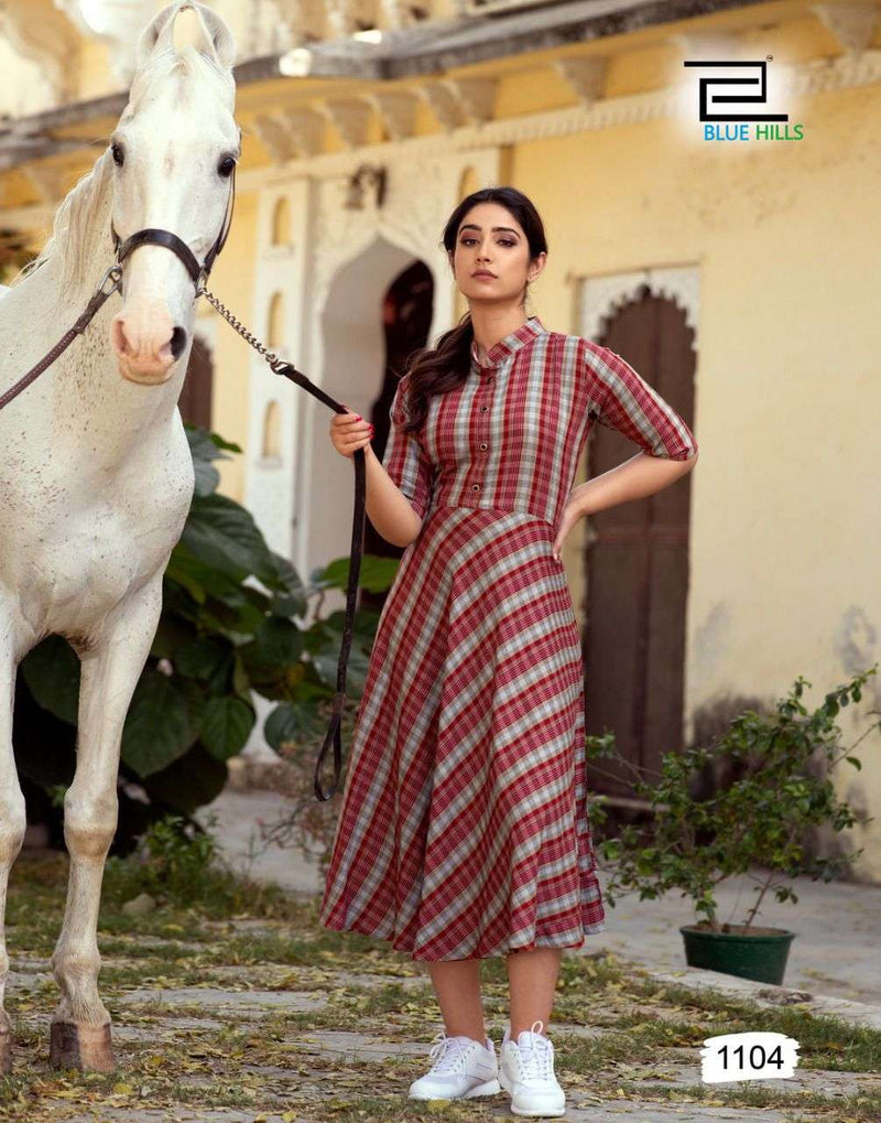 Blue Hills Checkmate Vol 10 Rayon Stylish Kurti Collection