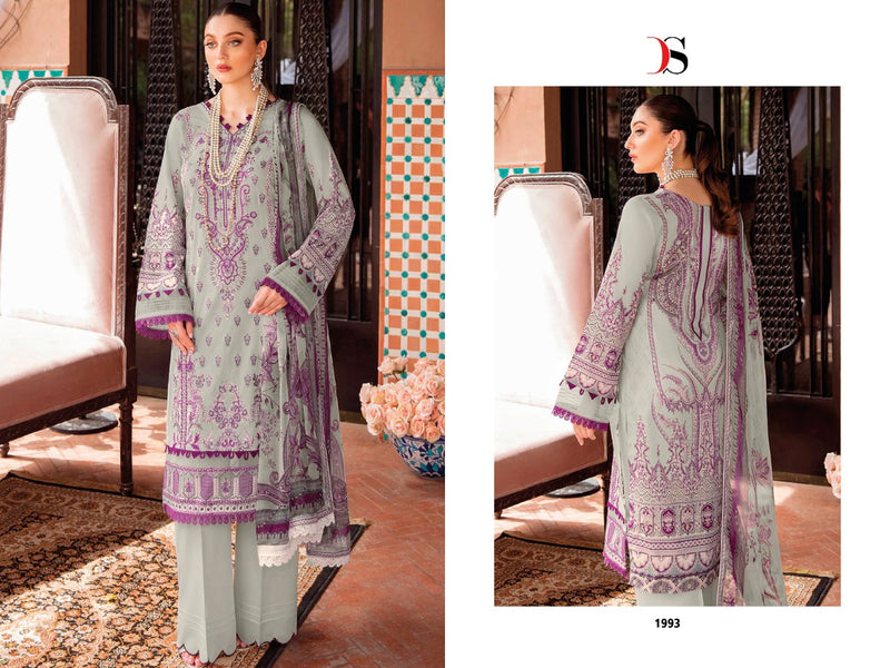 Deepsy Suit Cheveron Vol 4 Pure Cotton With Heavy Embroidery Work Stylish Designer Pakistani Salwar Kameez