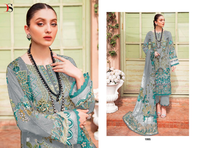 Deepsy Suit Cheveron Vol 4 Pure Cotton With Heavy Embroidery Work Stylish Designer Pakistani Salwar Kameez