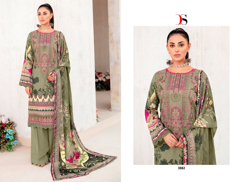 Deepsy Suits Cheveron Vol 7 Pure Cotton Heavy Self Embroidery Patch Designer Pakistani Salwar Suit