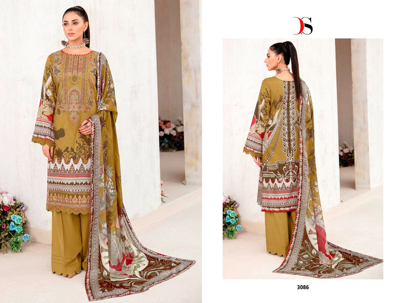 Deepsy Suits Cheveron Vol 7 Pure Cotton Heavy Self Embroidery Patch Designer Pakistani Salwar Suit