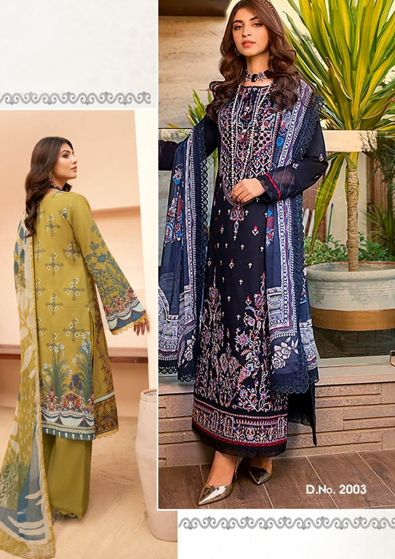 Hala Chevron By Nayra Heavy Cotton Karachi Print Fancy Designer Salwar Kameez