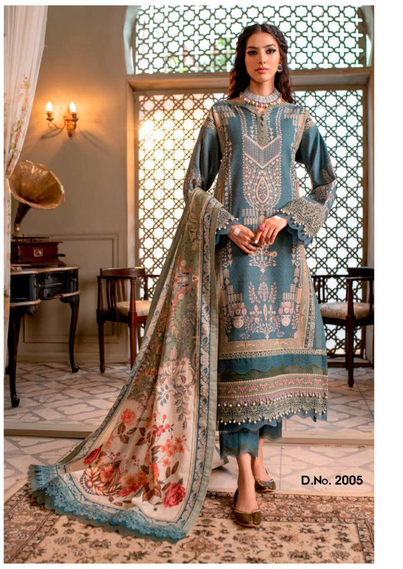 Hala Chevron By Nayra Heavy Cotton Karachi Print Fancy Designer Salwar Kameez
