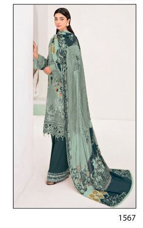 Deepsy Suits Chevron Lawn 22 Cotton Embroidered Pakistani Style Festive Wear Salwar Suits