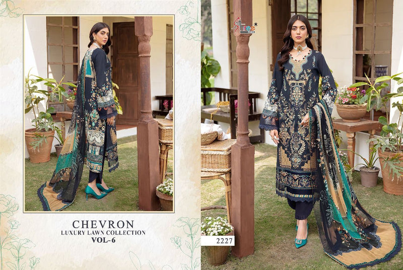Shree Fabs Chevron Luxury Luxury Lawn Collection Vol 6 Lawn Cotton Pakistani Style Festive Wear Salwar Suits