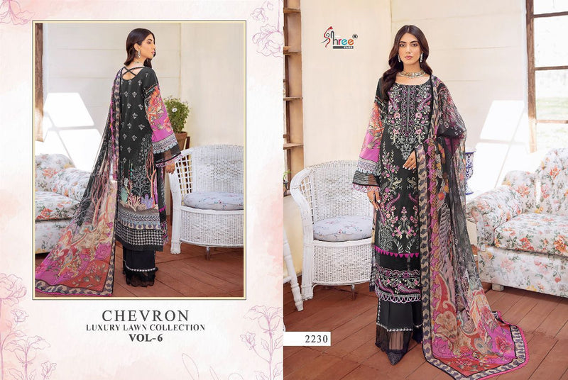 Shree Fabs Chevron Luxury Luxury Lawn Collection Vol 6 Lawn Cotton Pakistani Style Festive Wear Salwar Suits