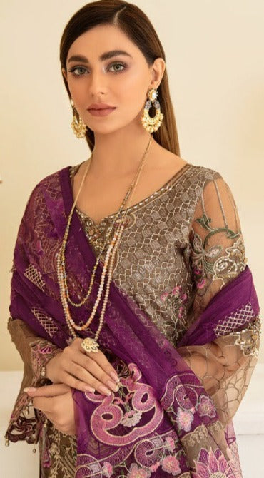 Noor Chevron Vol 7 Georgette Embroidered Embroidered Pakistani Style Wedding Wear Salwar Suits