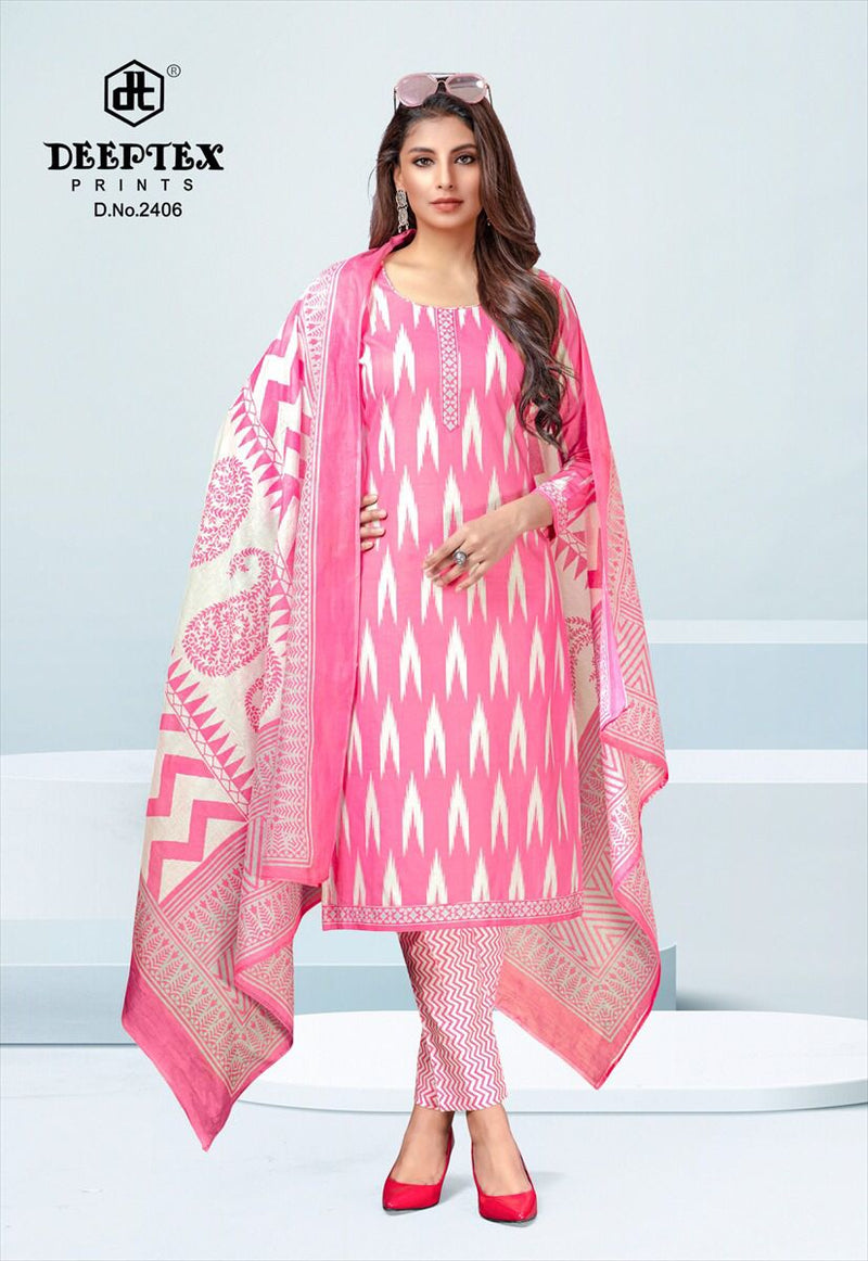 Deeptex Prints Chief Guest Vol 24 Cotton Printed Festive Wear Salwar Suits