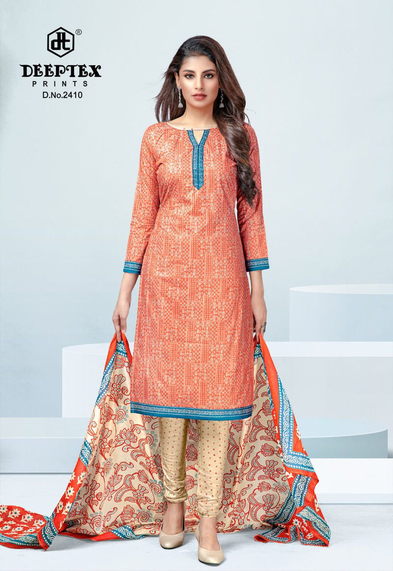 Deeptex Prints Chief Guest Vol 24 Cotton Printed Festive Wear Salwar Suits