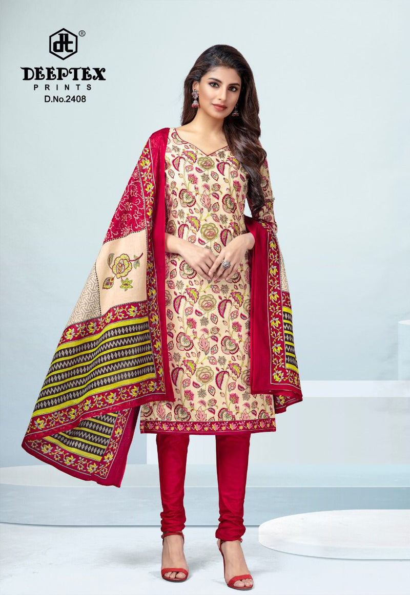 Deeptex Prints Chief Guest Vol 24 Cotton Printed Festive Wear Salwar Suits