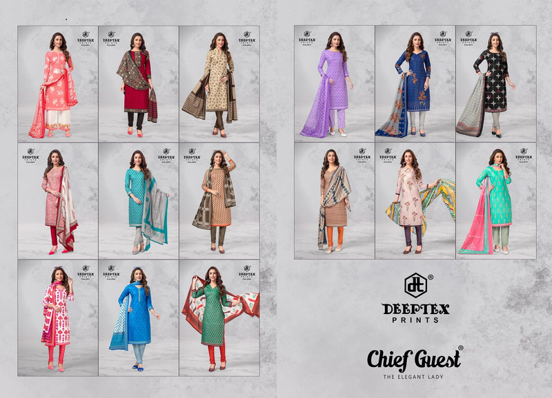 Deeptex Prints Chief Guest Vol 26 Pure Cotton With Printed Work Stylish Designer Casual Look Salwar Suit