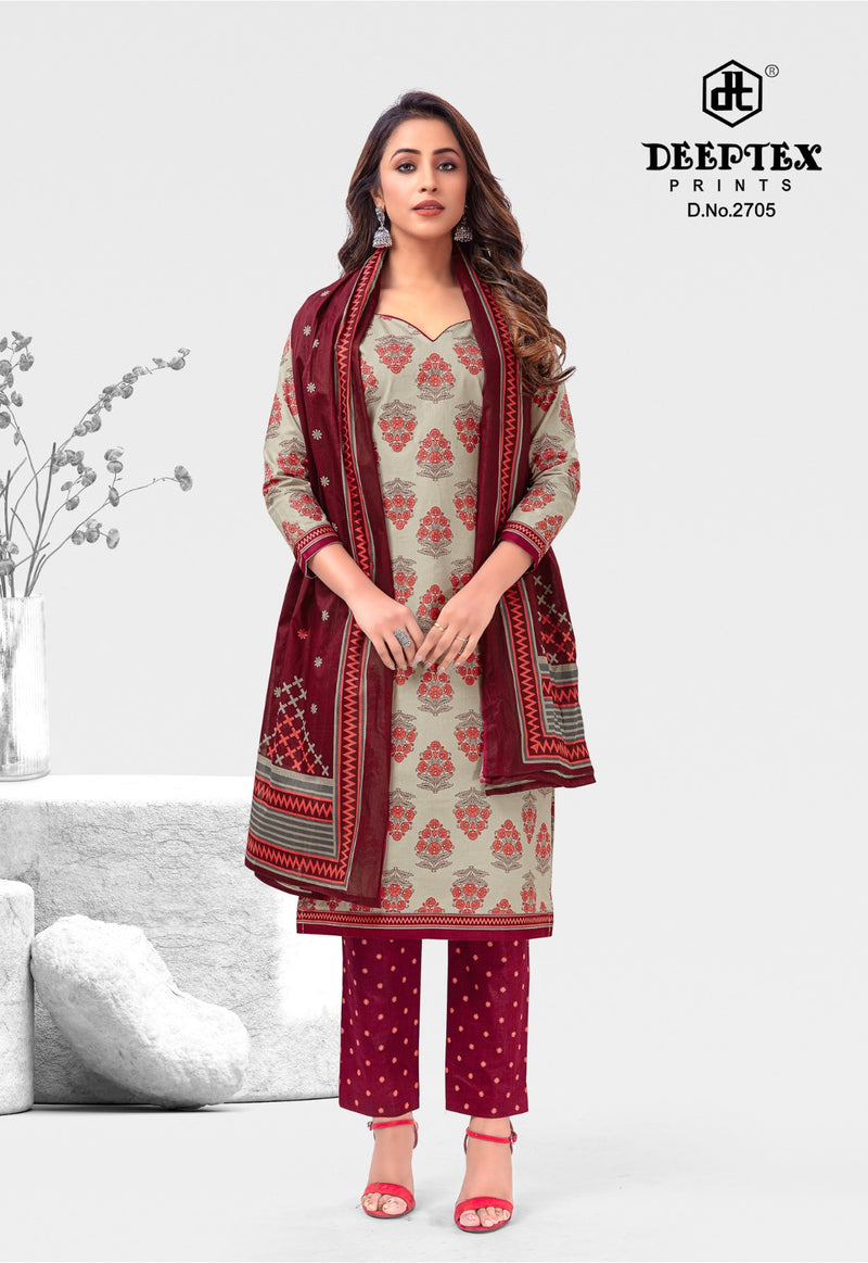 Deeptex Prints Chief Guest Vol 27 Premium Cotton Daily Wear Salwar Suit