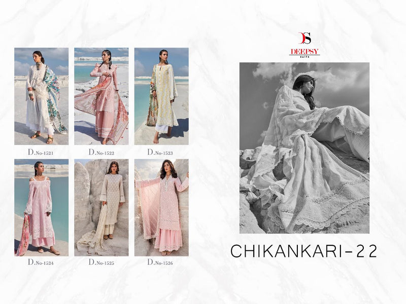 Deepsy Suits Chicken Kari 22 Cotton Embroidered Pakistani Style Party Wear Salwar Suits