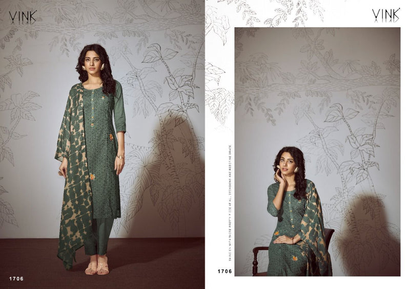 Vink Chikankari Vol 3 Pure Cotton With schiffli Embroidery Work Stylish Designer Casual Look Kurti